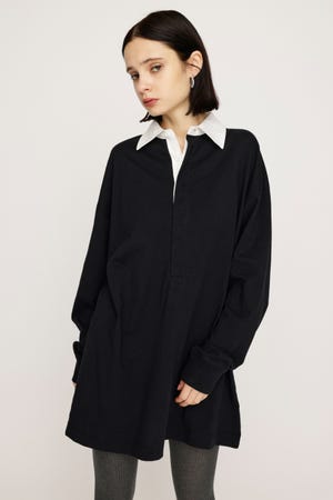 【1BUY5％OFF CAMPAIGN】【LIMITED ITEM】RUGBY SHIRT ショートワンピース