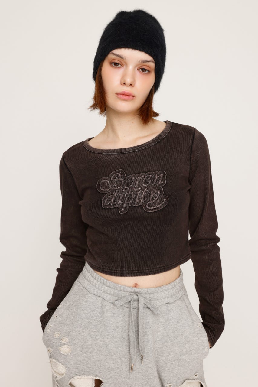 SLY BULRRING LEOPARD CUTトップス SLY / BLURRING LEOPARD CUT トップス M/BLK