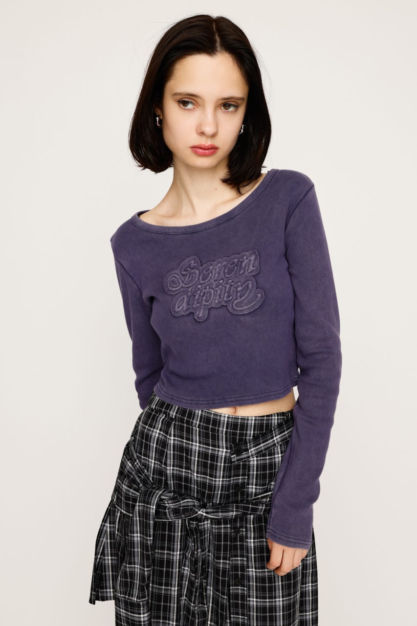 SLY BULRRING LEOPARD CUTトップス SLY / BLURRING LEOPARD CUT トップス M/BLK