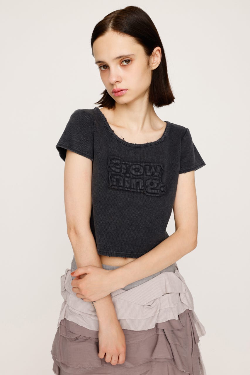 SLY | FRONT PATCH RIB Tシャツ (Tシャツ・カットソー(半袖