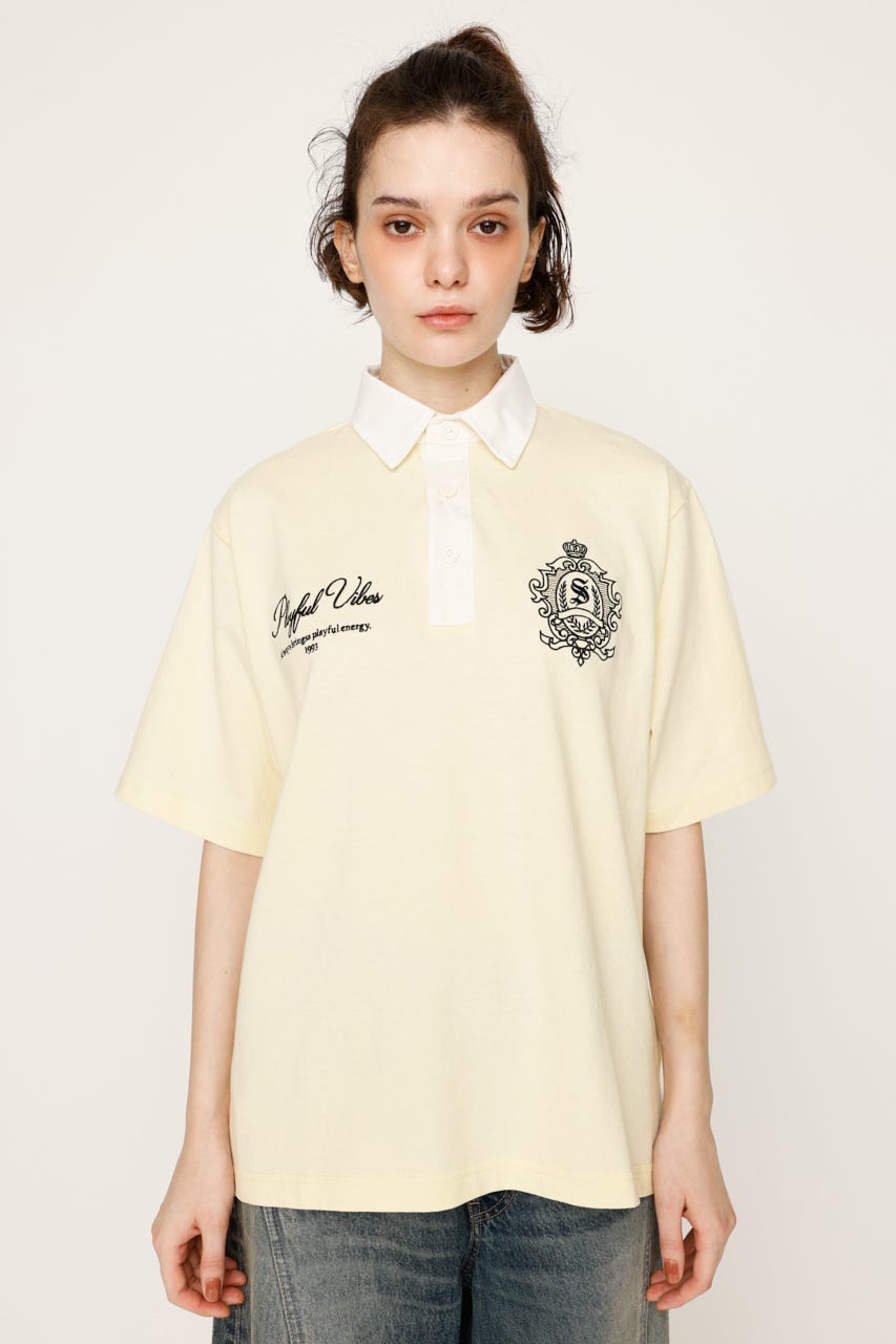 SLY | OVERSIZE EMBROIDERY RUGBY Tシャツ (Tシャツ・カットソー