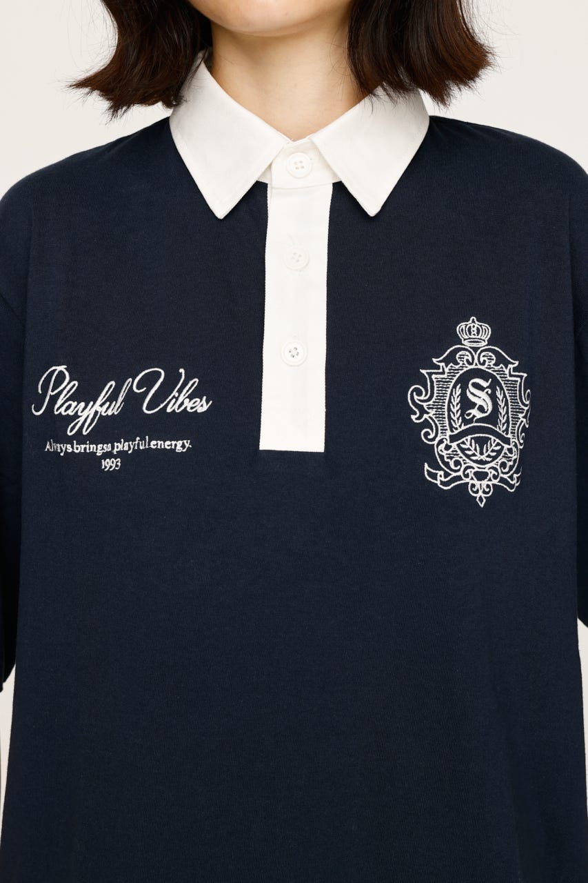 SLY | OVERSIZE EMBROIDERY RUGBY Tシャツ (Tシャツ・カットソー
