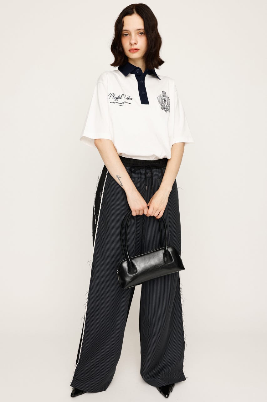 SLY | OVERSIZE EMBROIDERY RUGBY Tシャツ (Tシャツ・カットソー