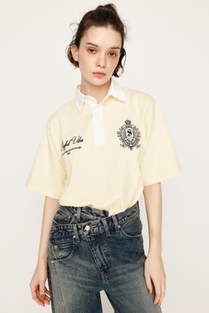 SLY | OVERSIZE EMBROIDERY RUGBY Tシャツ (Tシャツ・カットソー