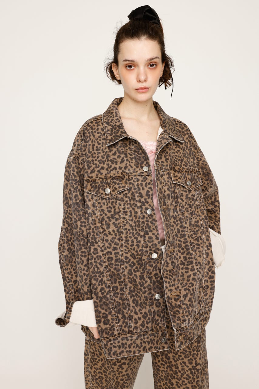 レオパードデニムジャケット SLY | LEOPARD 4XL DENIM JK-D (デニムジャケット ) |SHEL'TTER