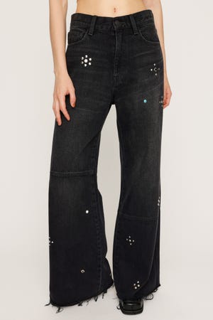 SLY フレアデニム SLY ジーンズ デニム デニムパンツ HW FLARE PT-B WITH ROICA(R