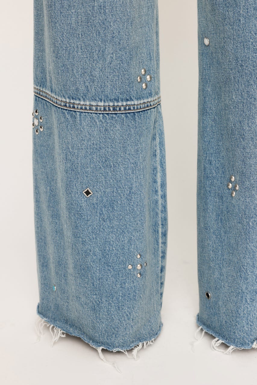 SLY デニム SLY | FRONT ZIP DENIM ブルゾン (デニムジャケット ) |SHEL