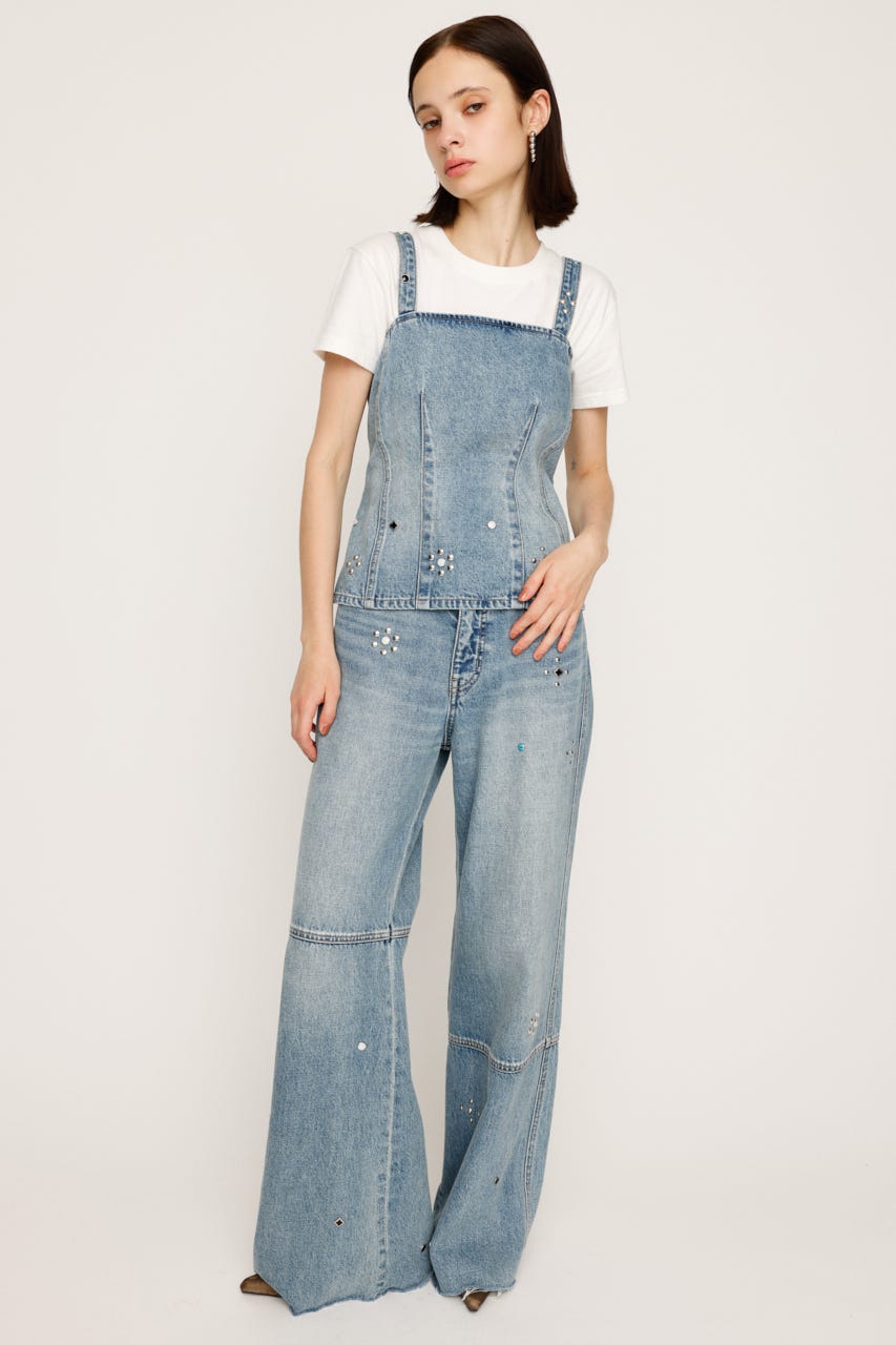 SLY デニム SLY | FRONT ZIP DENIM ブルゾン (デニムジャケット ) |SHEL