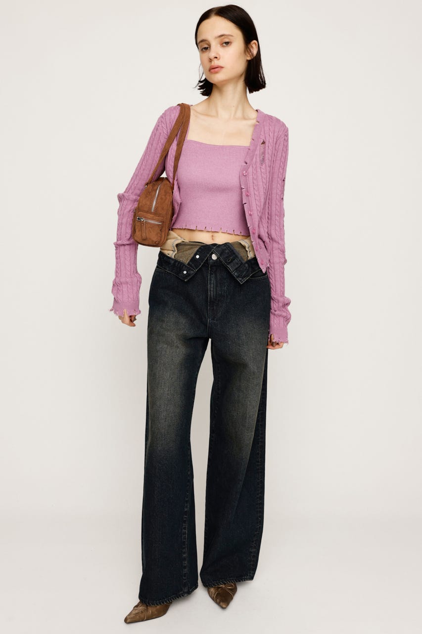 SLY LAYERED STRAIGHT パンツ　 サイズ1 SLY | LAYERED STRAIGHT パンツ (ストレート ) |SHEL'TTER WEBSTORE