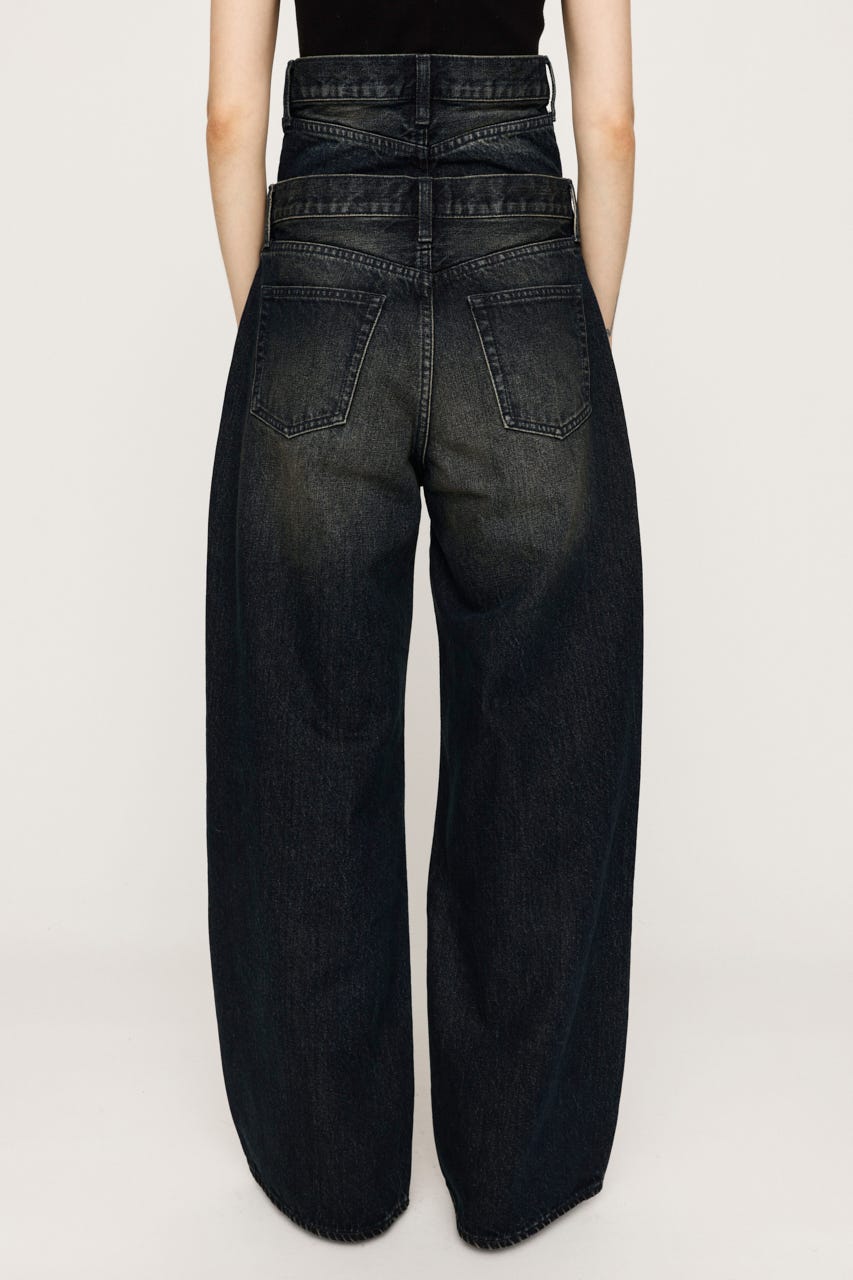 SLY | 【受注会特典対象アイテム】LAYERED STRAIGHT DENIM