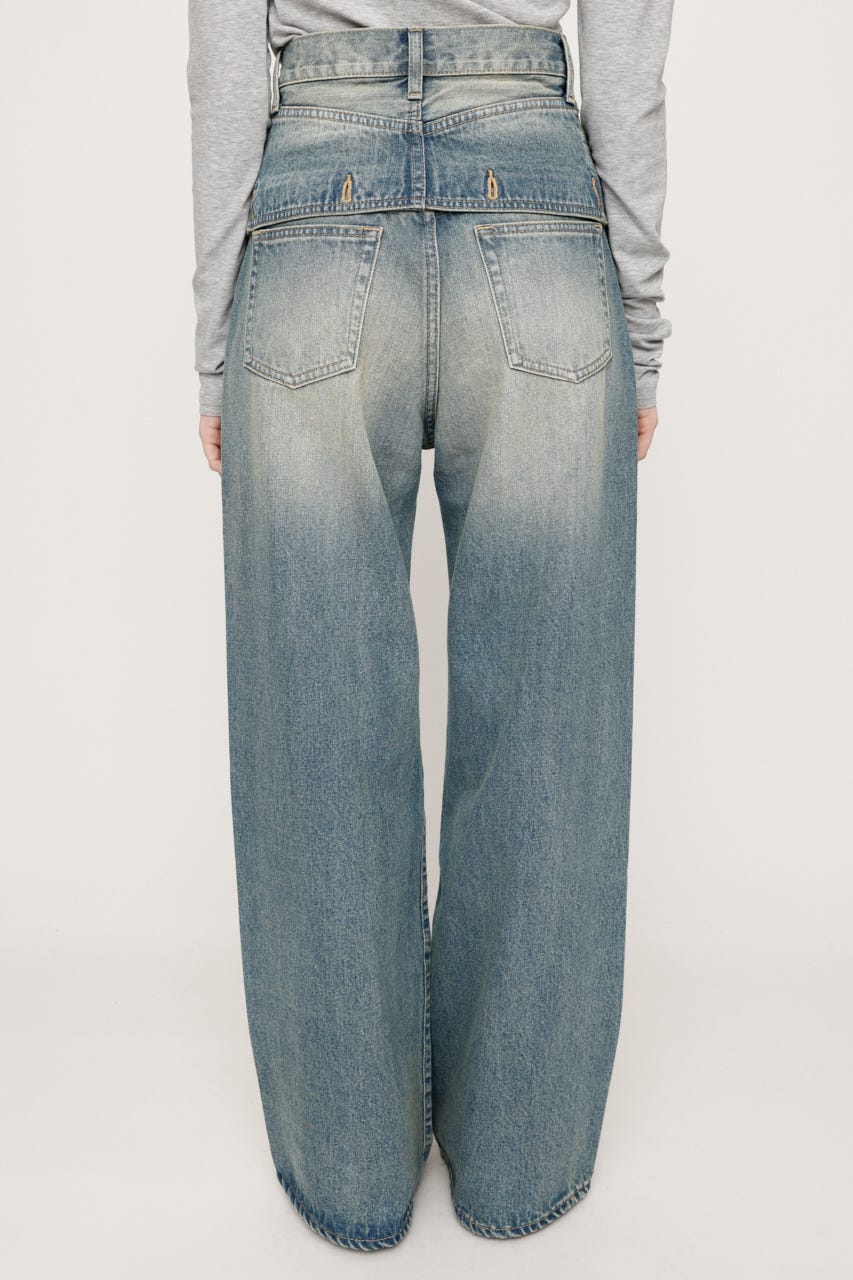 SLY LAYERED STRAIGHT デニムパンツ　サイズ2 SLY | 【受注会特典対象アイテム】LAYERED STRAIGHT DENIM
