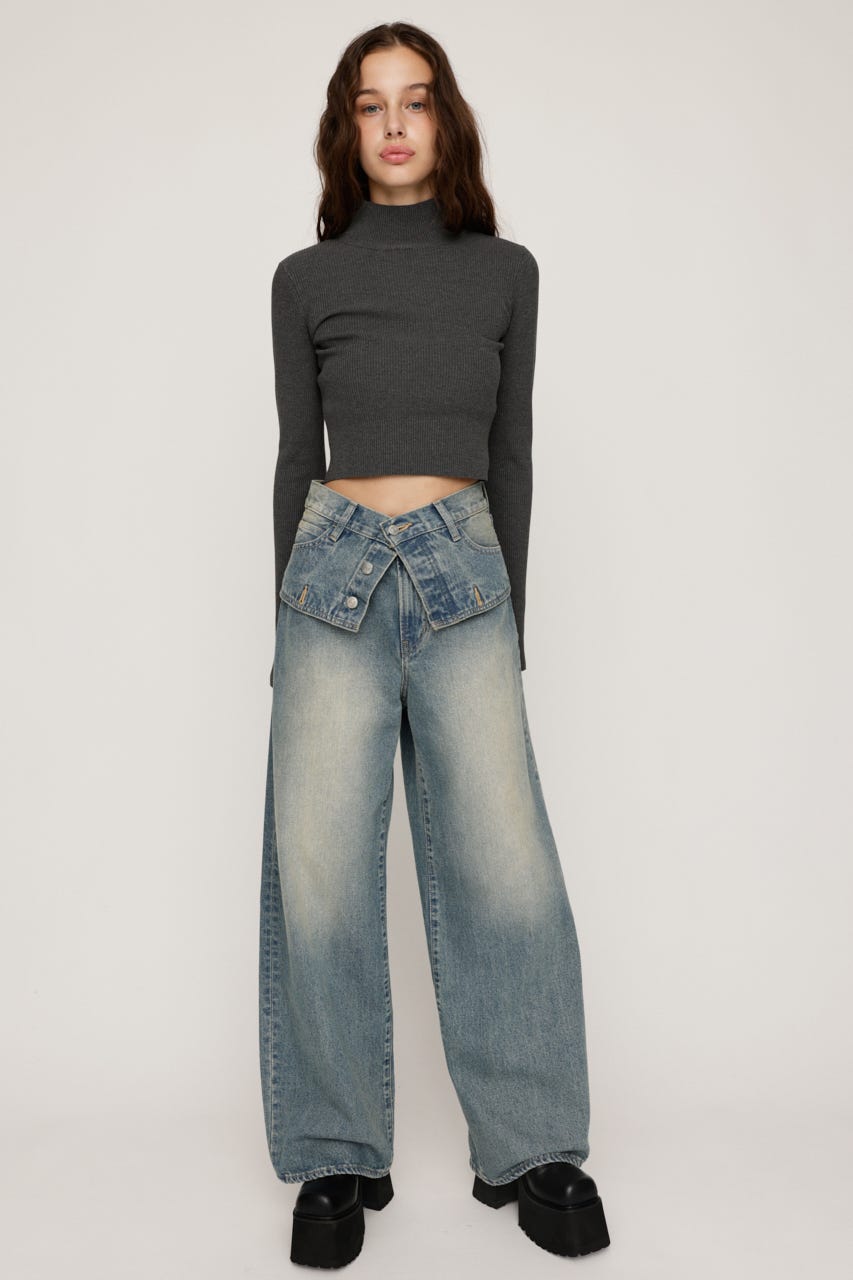 SLY LAYERED STRAIGHT パンツ SLY | J／W SWITCHING STRAIGHT パンツ (ストレート ) |SHEL