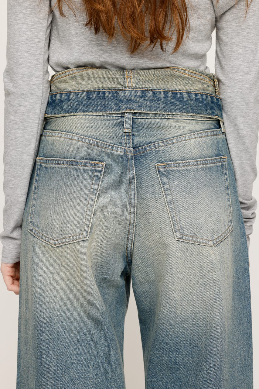 SLY | LAYERED STRAIGHT DENIM パンツ (ストレート ) |SHEL'TTER