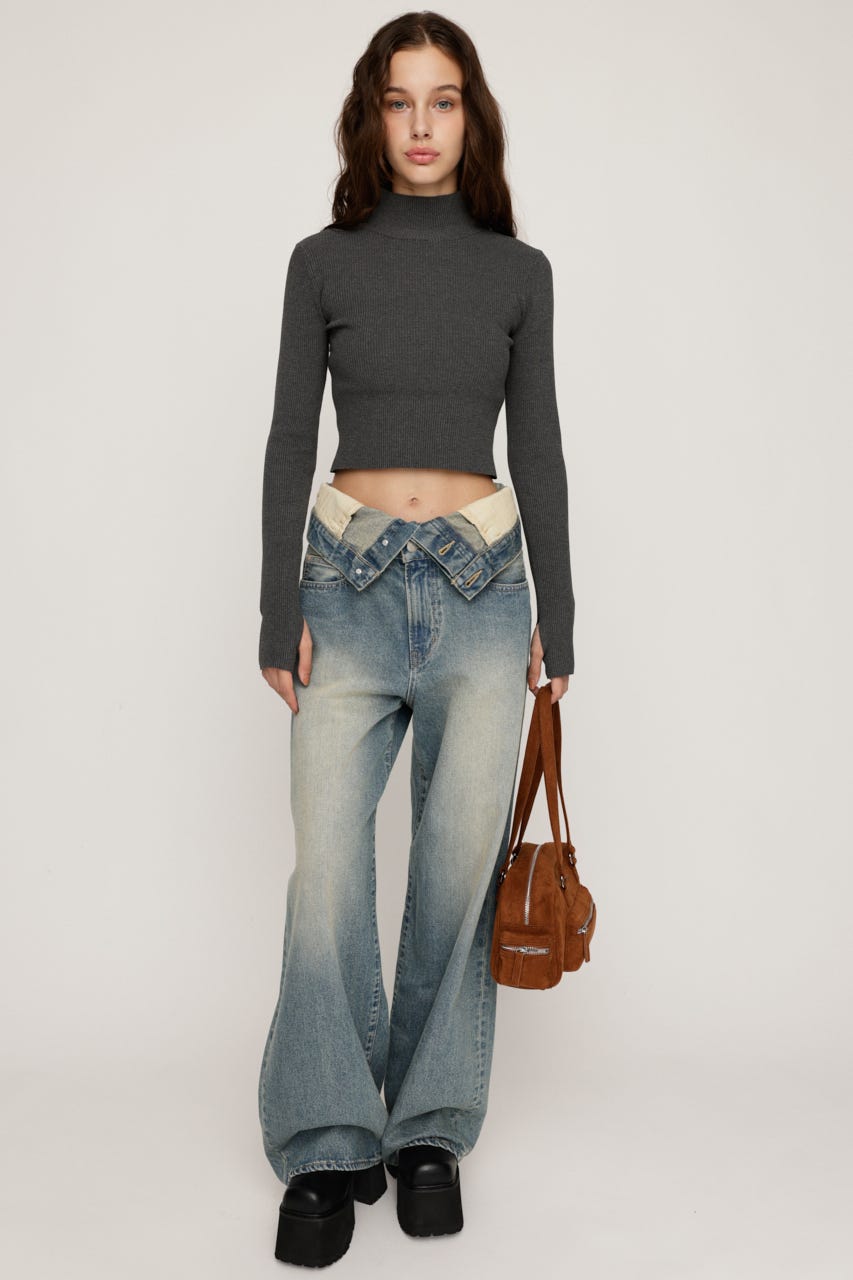 SLY LAYERED STRAIGHT パンツ　 サイズ1 SLY | LAYERED STRAIGHT パンツ (ストレート ) |SHEL'TTER WEBSTORE