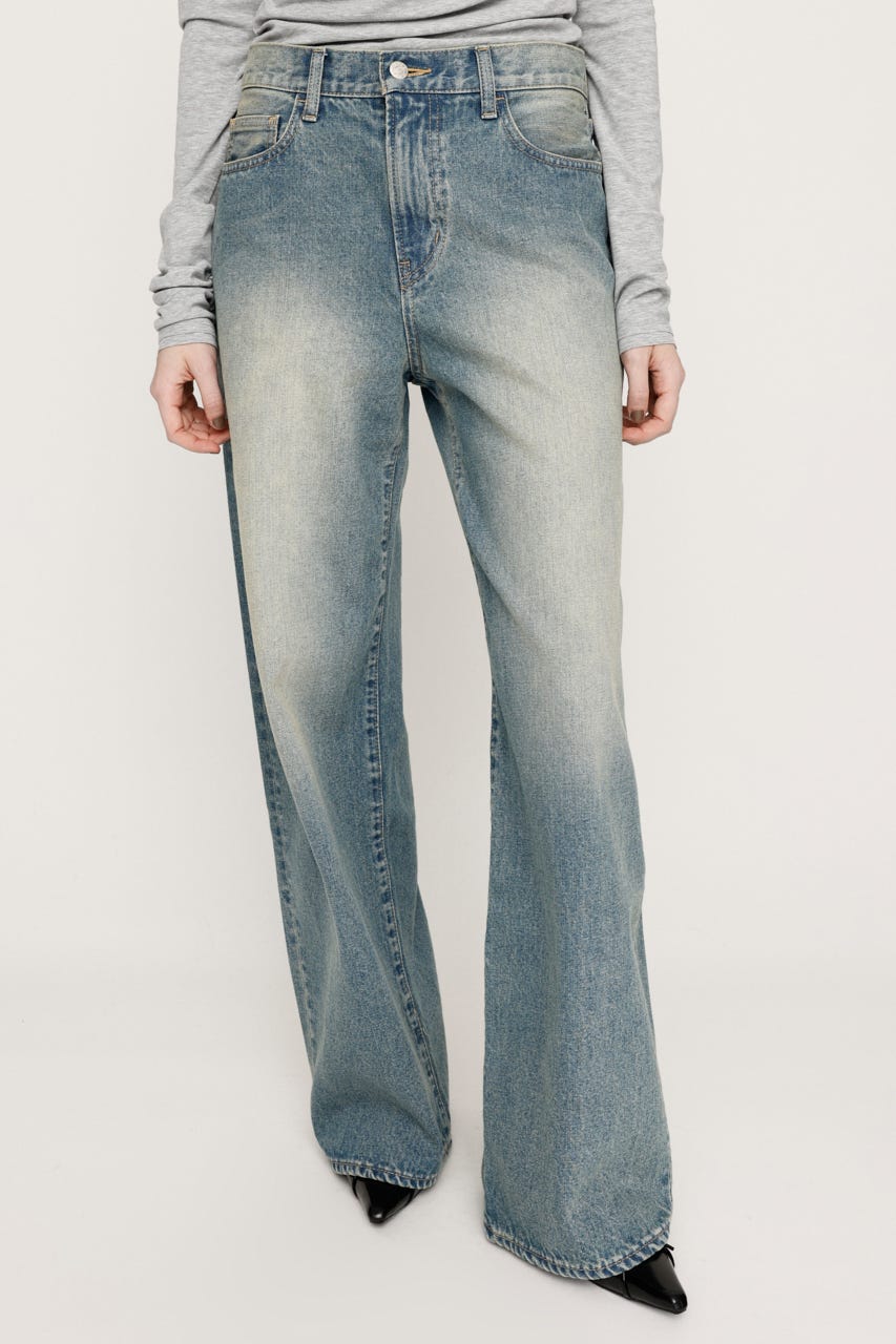 SLY | 【受注会特典対象アイテム】LAYERED STRAIGHT DENIM