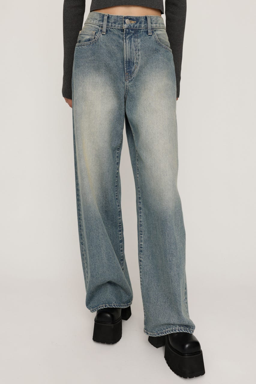 新品タグ付き。SLY LAYERED STRAIGHT パンツ SLY | LAYERED STRAIGHT DENIM パンツ (ストレート ) |SHEL'TTER