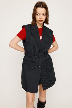 ベスト ジレ 「2025AW」TAILOR MANISH VEST テイラー マニッシュ ベスト 秋服 レディース 楽天市場】【送料無料】サイドベルトテーラーベスト◇レディース