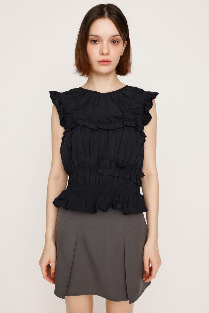 SLY ブラウス SLY ブラウス シャツ FRONT HOOK 2WAY SHOULDER BL フロント