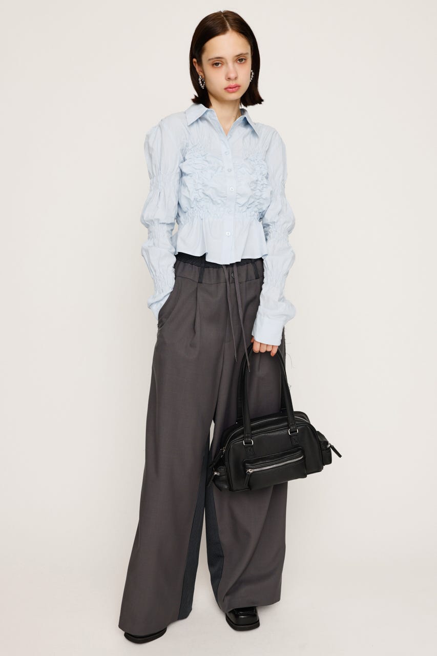 SLY | RANDOM SHIRRING トップス (シャツ・ブラウス ) |SHEL