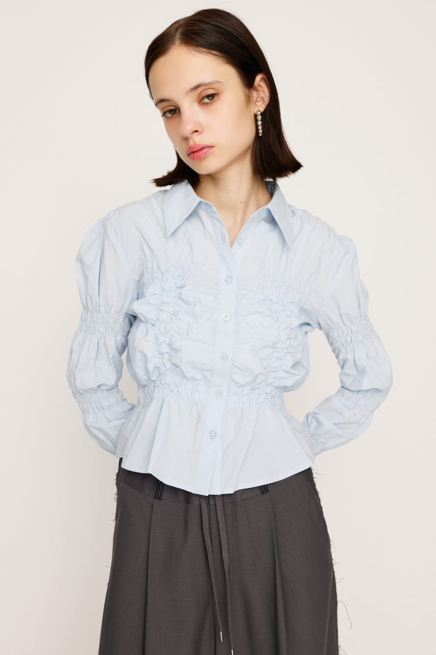 SLY | RANDOM SHIRRING トップス (シャツ・ブラウス ) |SHEL