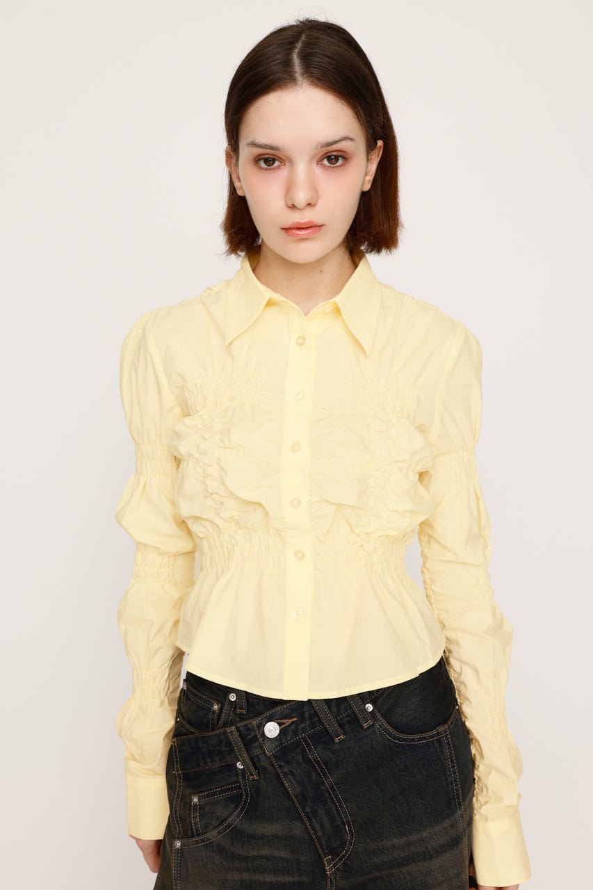 SLY | RANDOM SHIRRING トップス (シャツ・ブラウス ) |SHEL