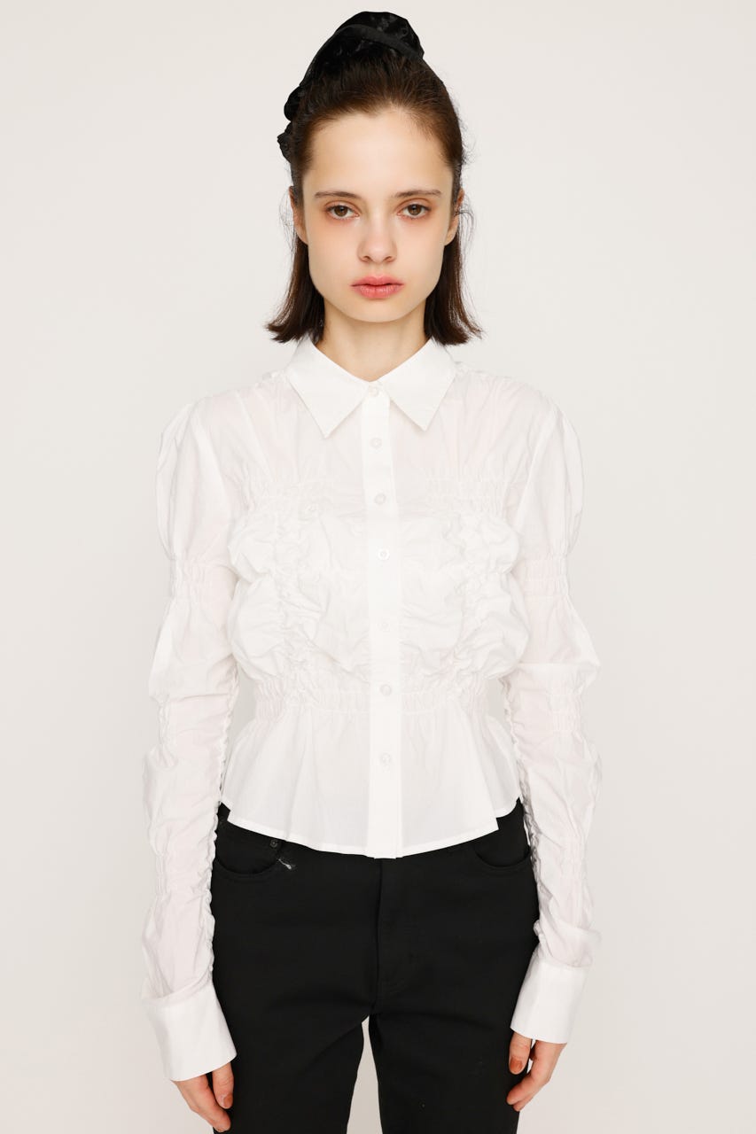 SLY | RANDOM SHIRRING トップス (シャツ・ブラウス ) |SHEL