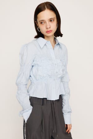 SLY RANDOM SHIRRING トップス SLY | RANDOM SHIRRING トップス (シャツ・ブラウス ) |SHEL