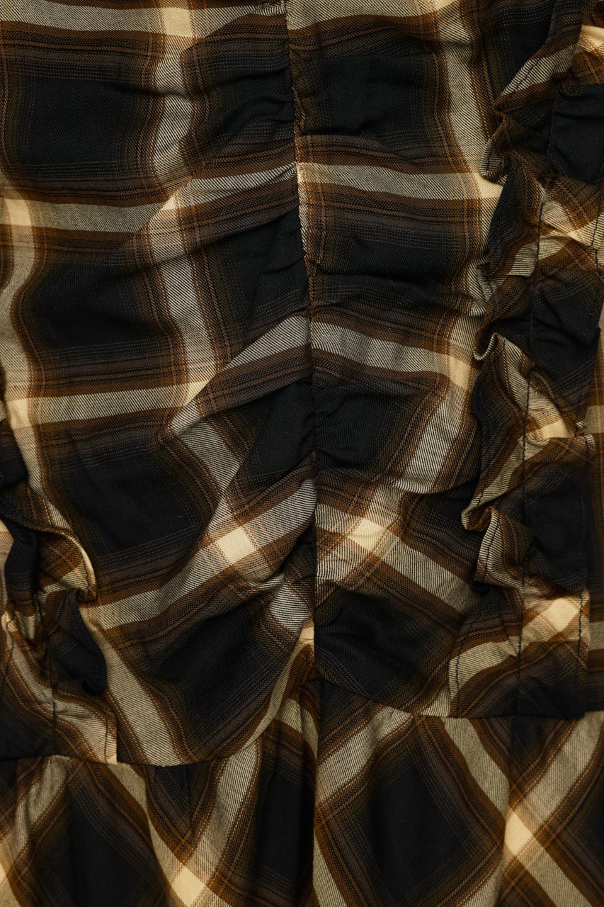 SLY | CHECK FRILL ショートワンピース (ワンピース(ミニ