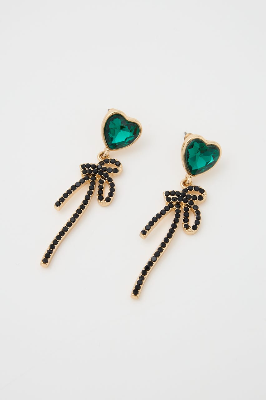 lilibyseri リリバイセリ　ハートピアス　クリア heart pierce～ﾊｰﾄﾋﾟｱｽ | flower／フラワー公式通販