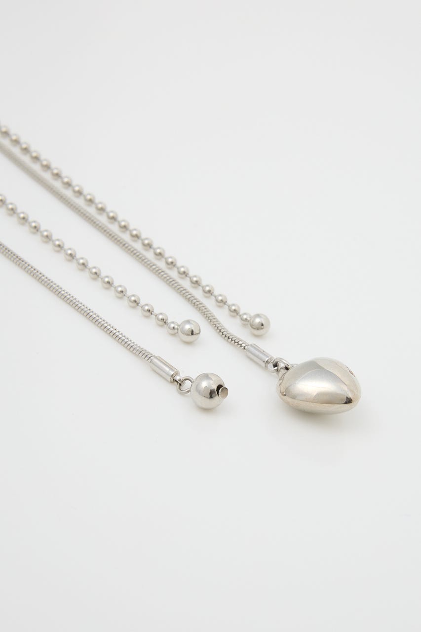 SLY | BALL CHAIN HEART MOTIF ネックレス (ネックレス ) |SHEL