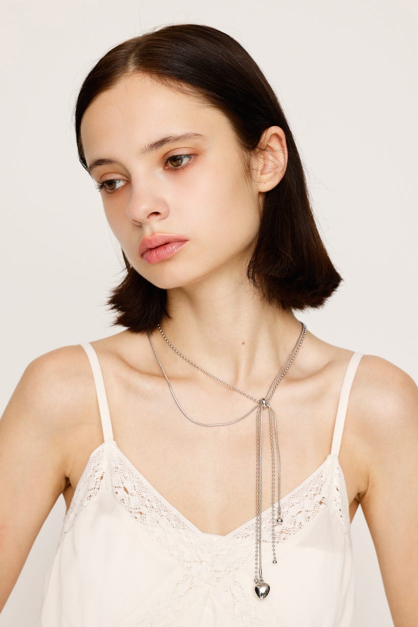 ブリリアント ハート(S) サージカルネックレス Brilliant heart necklace 316L