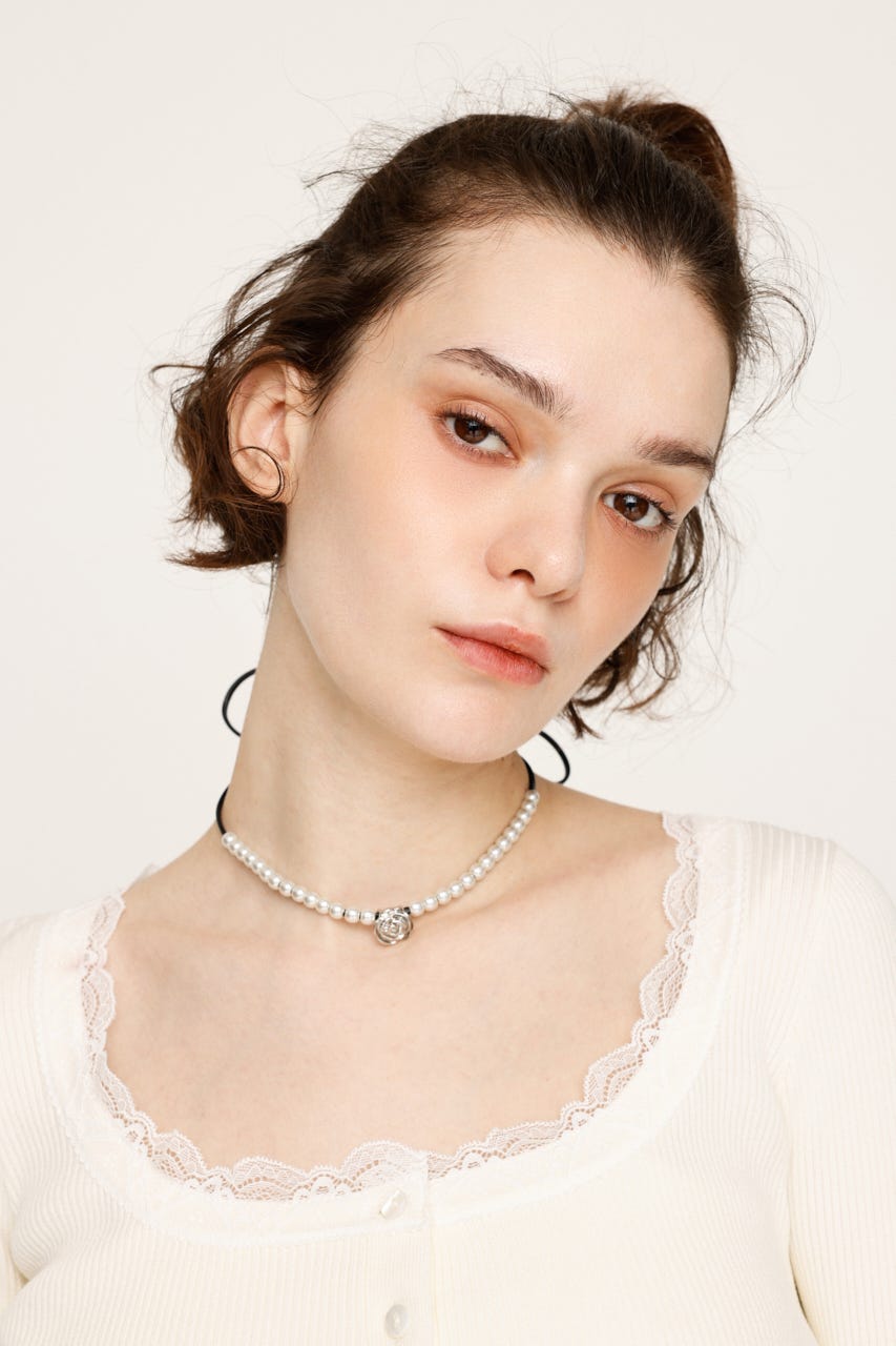 SLY | ROSE F／PEARL チョーカー (ネックレス ) |SHEL'TTER WEBSTORE