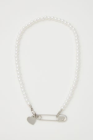 【1BUY5％OFF CAMPAIGN】F／PEARL PINS ネックレス