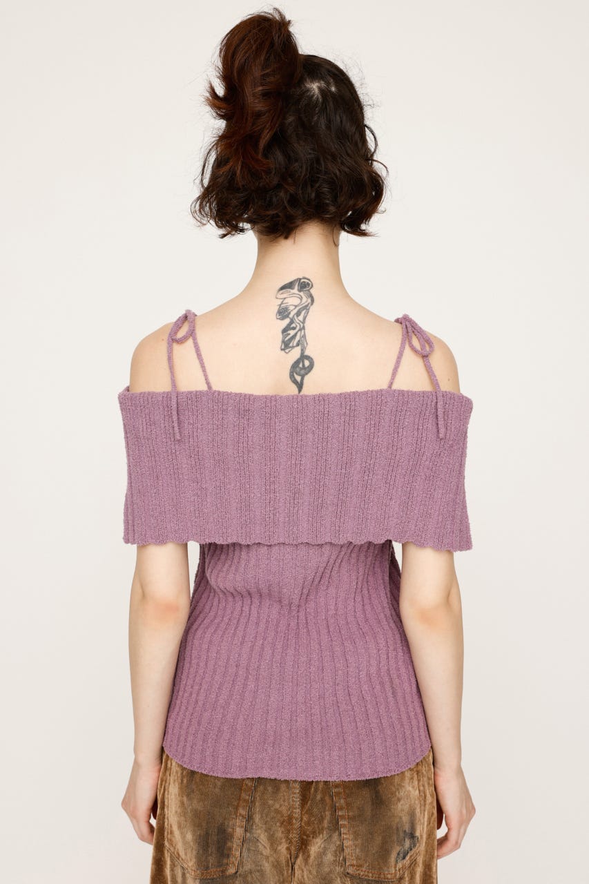 SLY | OFFSHOULDER RIB HG トップス (ニット ) |SHEL'TTER WEBSTORE
