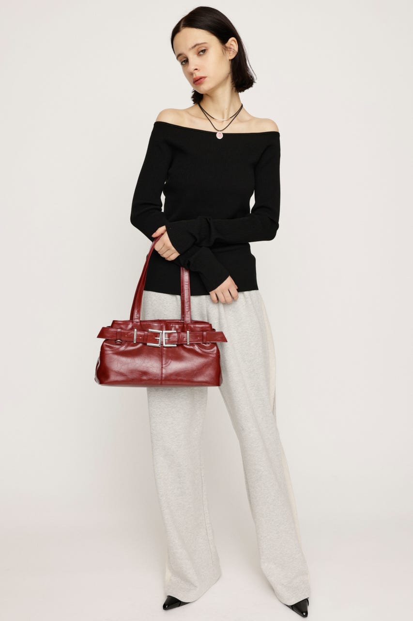 HG OFFSHOULDER トップス BLK FREE