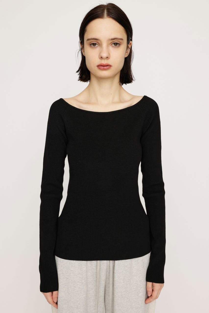 HG OFFSHOULDER トップス BLK FREE