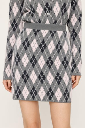【1BUY5％OFF CAMPAIGN】ARGYLE CHECK HG ショートスカート