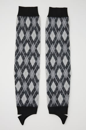 ARGYLE CHECK HG LEG WARMER