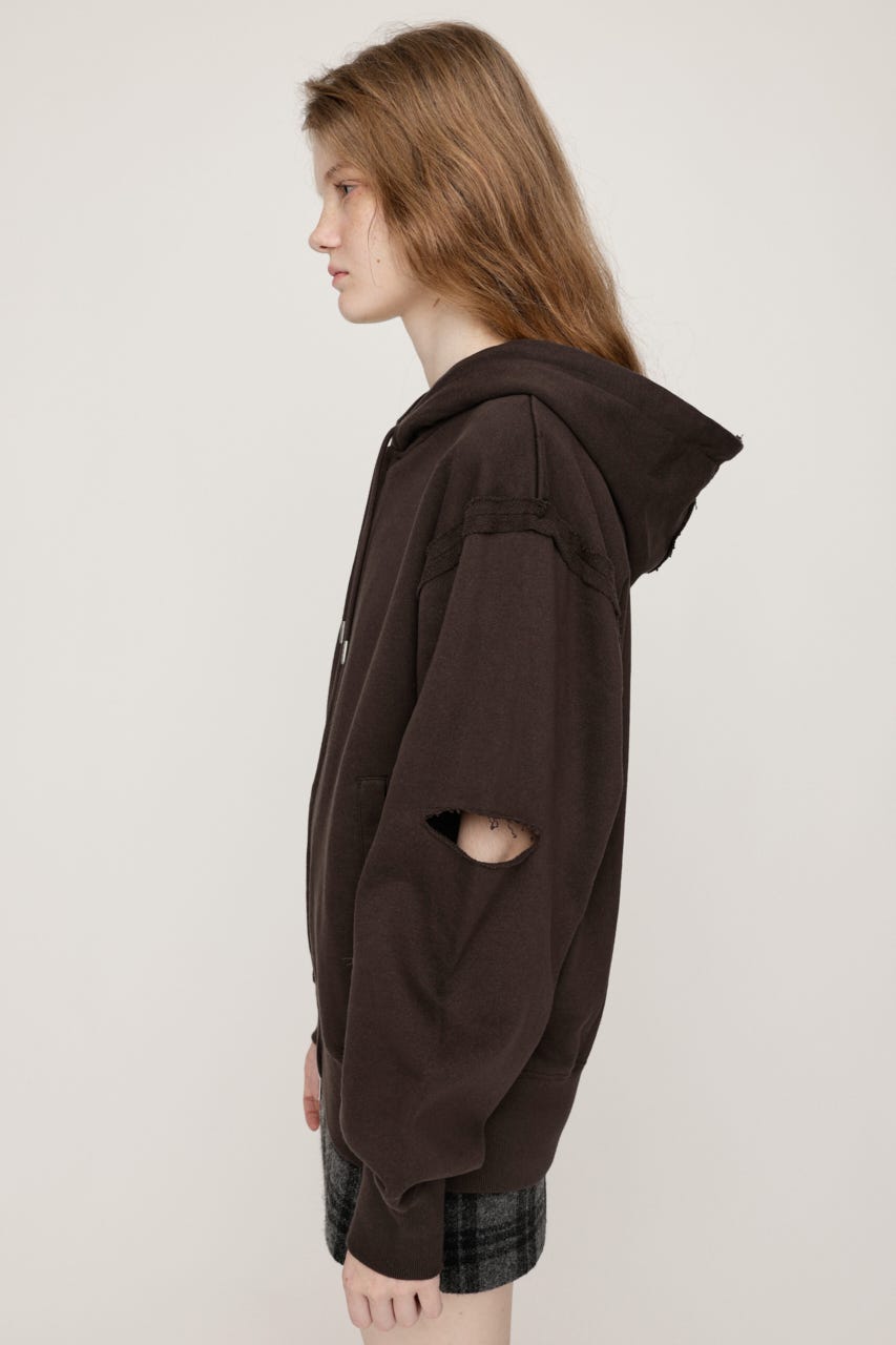 SLY | SLIT ZIP SW パーカー (スウェット・パーカー ) |SHEL