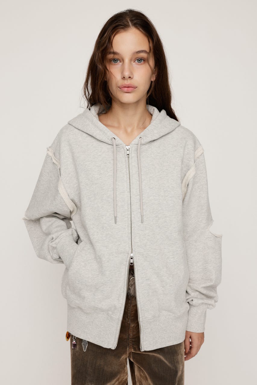 SLY | SLIT ZIP SW パーカー (スウェット・パーカー ) |SHEL