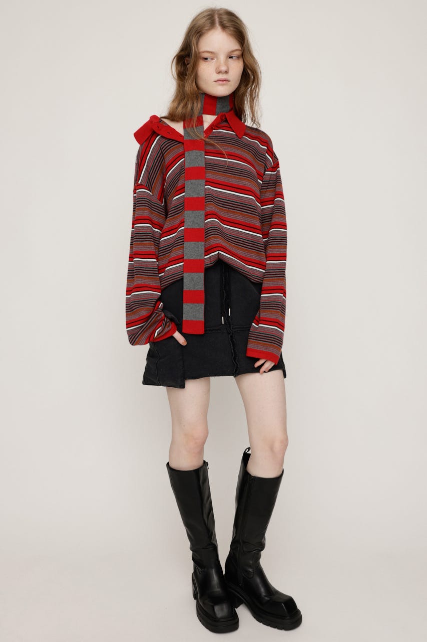 Yueqi Qi 23AW PURPLE SOLAR スカート　更にお値下げ中‼️ グラデーションチュールスカート（スカート）｜Q（キュー）の