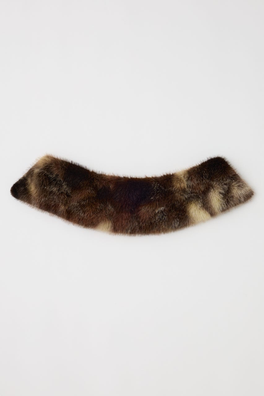 【ノベ】MARBLE FUR COLLAR Multi_1 FREE