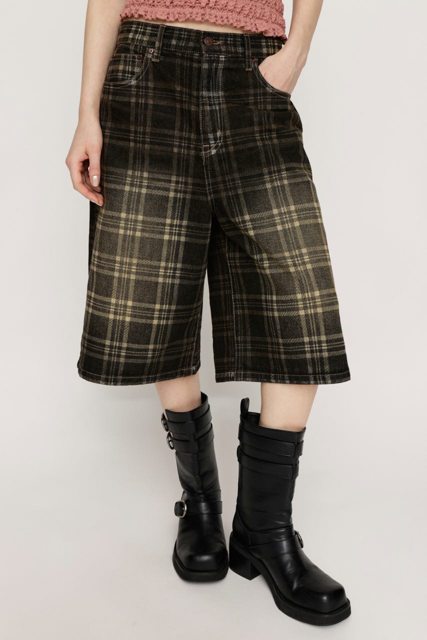SLY | BLEACH CHECK M／パンツ (ショートパンツ ) |SHEL'TTER