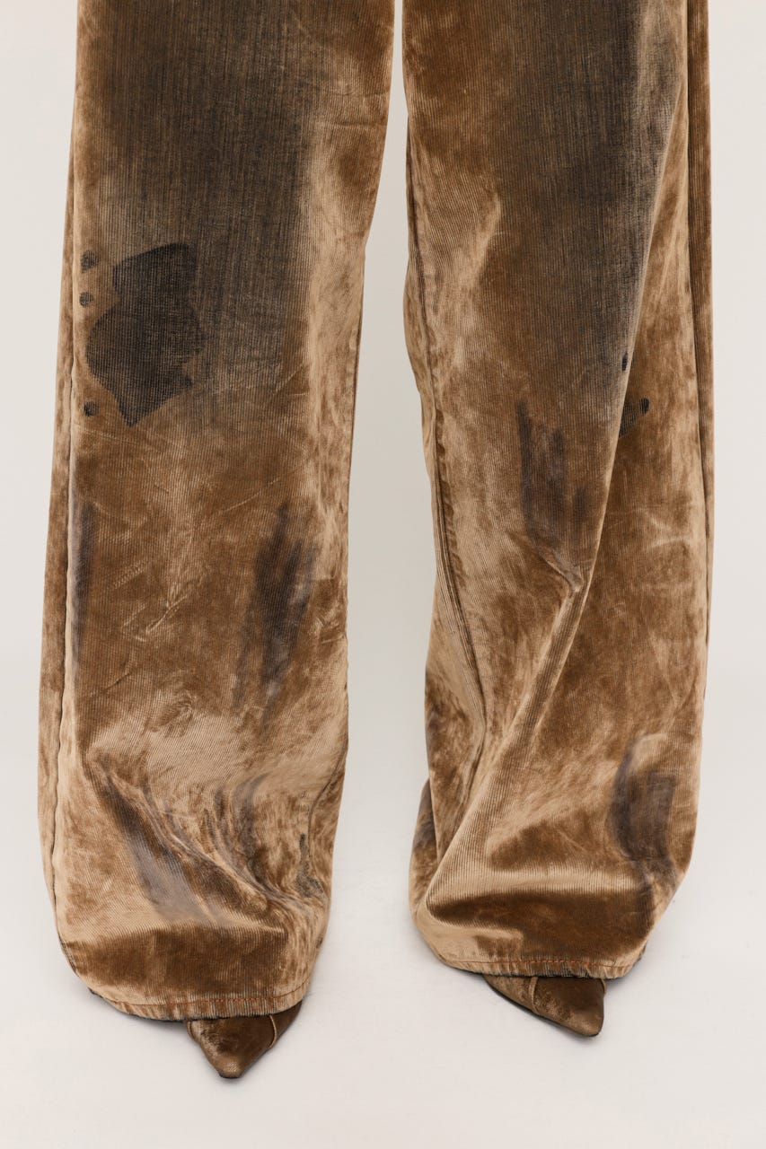 BENT L TRANSFER サイズM 未使用品 SLY | L／W VINTAGE FLOCKY DENIM パンツ (ストレート ) |SHEL