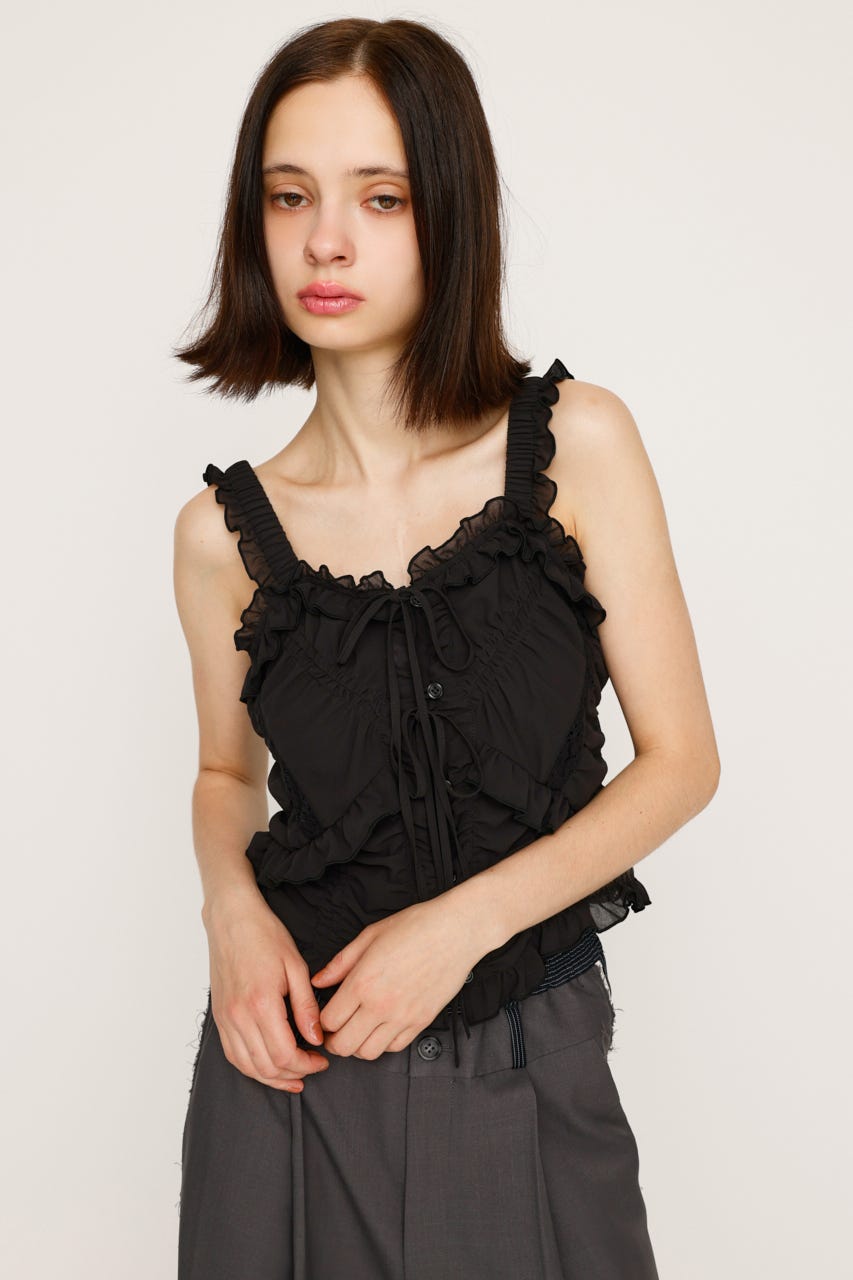 トップス SLY SHEER SQUEEZE CAMI TOP SLY | SHEER 2WAY トップス (ニット ) |SHEL'TTER WEBSTORE