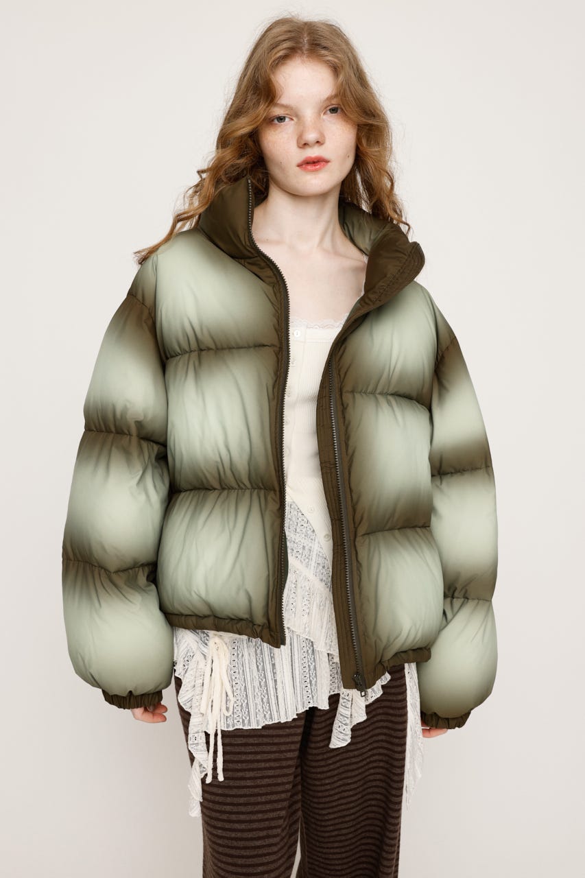 ふぁい fab SLY | 【受注会特典対象アイテム】FADED PRINT PUFFER