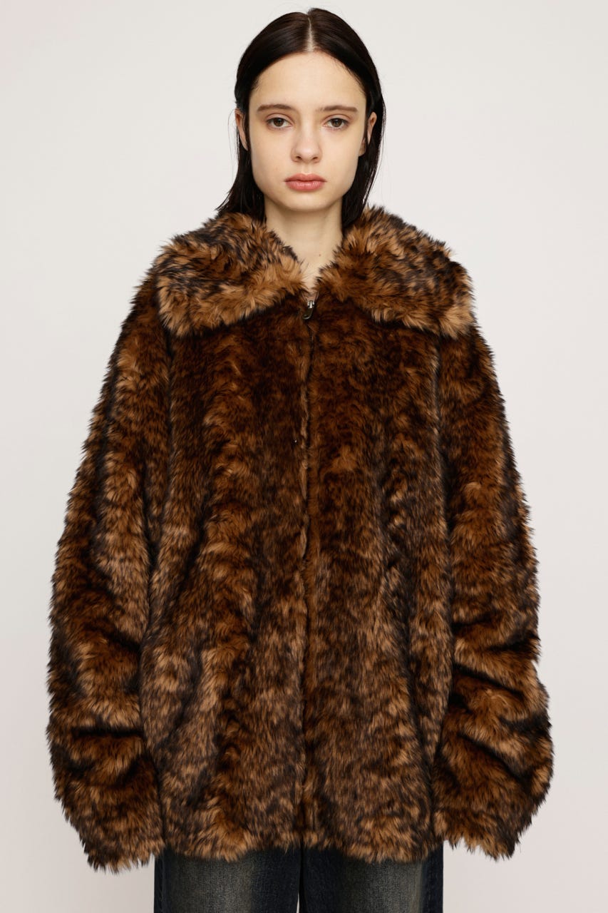 SLY ファーコート FREEサイズ ボンバー SLY | BIG COLLAR FUR コート (コート ) |SHEL'TTER WEBSTORE