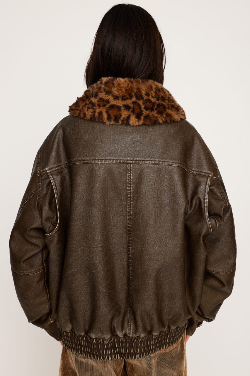 SLYVINTAGE F／LEATHER S／ブルゾン SLY VINTAGE F／LEATHER S／ブルゾン BRN -ファッション通販