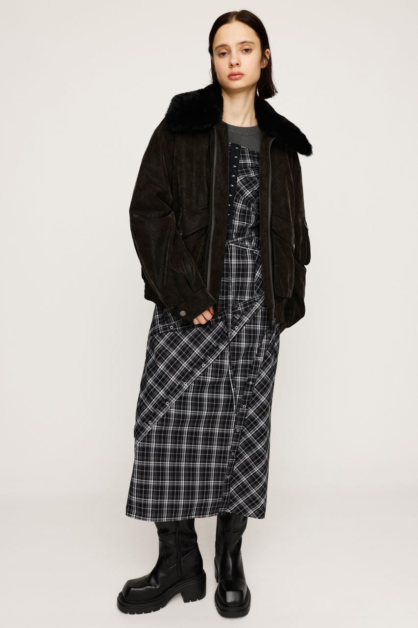 MOUSSY　リメイクブルゾン メッシュロングシャツブルゾン｜WOMEN｜250HSM30-282C｜AZUL BY