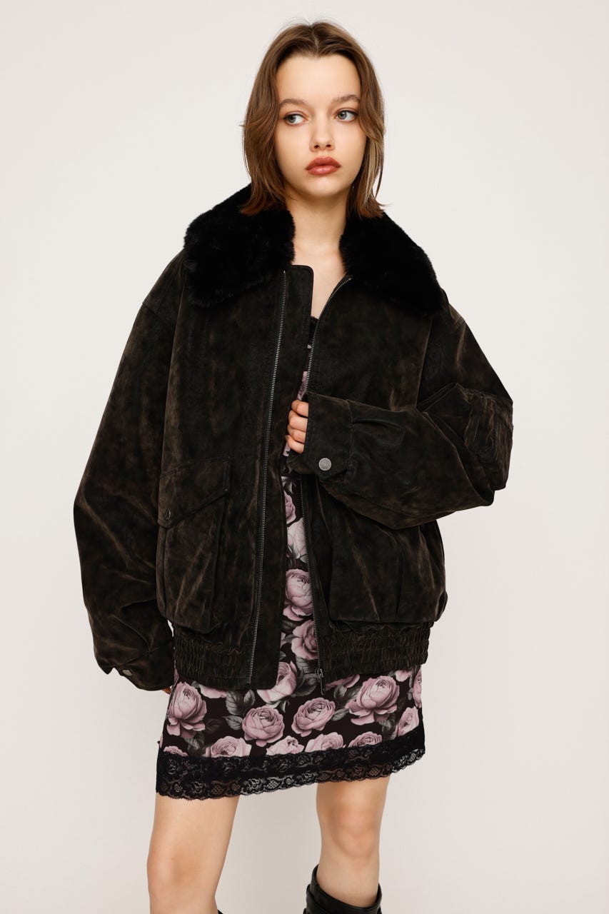 SLY ウールボアブルゾン SLY | 【完売カラーの再販予約スタート！】WASHED PUFFER